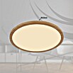 Globo Plafón LED redondo Sapana (24 W, Blanco cálido, Marrón, Ø x Al: 42 x 2,5 cm) | BAUHAUS
