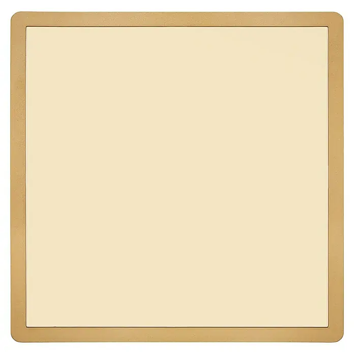 Globo LED-Deckenleuchte Sapana - 18 W, Warmweiß, Messing, L x B x H: 29,4 x 29,4 x 2,5 cm - Quadratischer Rahmen mit hellbeiger Füllung, ideal als neutraler Hintergrund oder zur Präsentation von Inhalten.