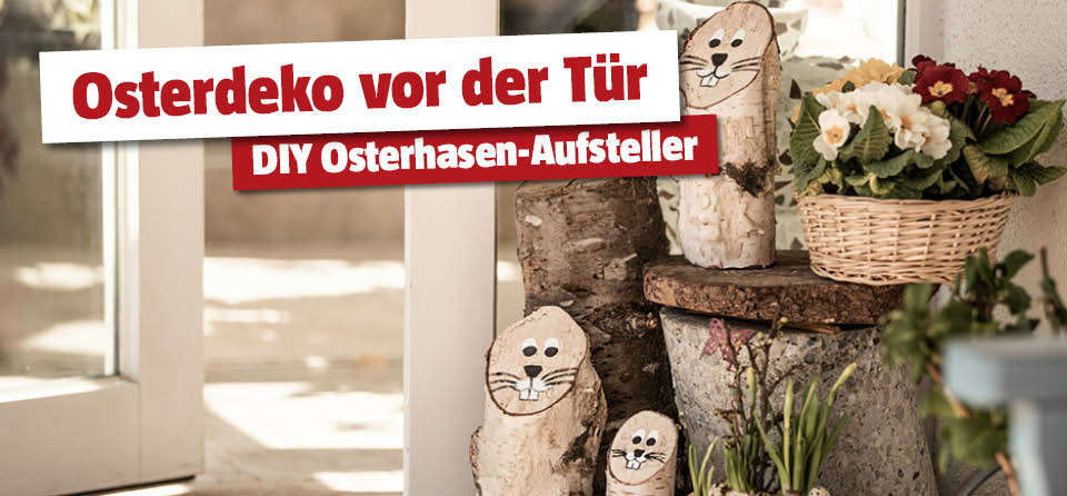DIY Osterhasen-Aufsteller