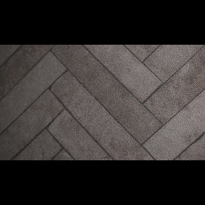 Marburg Struktura Vliestapete Fischgrät (Anthrazit, Steinoptik, 10,05 x 0,53 m) | BAUHAUS