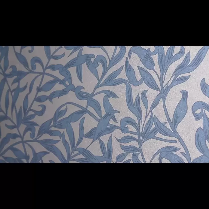 Marburg Heritage Vliestapete Blätterranken-Allover - Blau/Grau, Floral, 10,05 x 0,53 m - 47642 Heritage