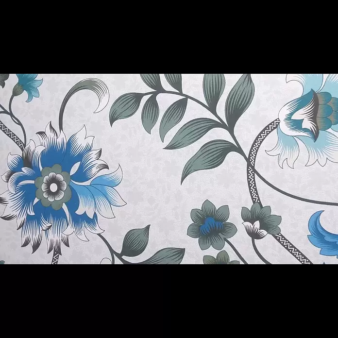 Marburg Heritage Vliestapete Blumenmotiv - Grün/Türkis, Floral, 10,05 x 0,53 m - 47647 Heritage