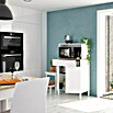 Aparador buffet Kira (L x An x Al: 40 x 72 x 126 cm, Blanco Artik/Roble Canadian, Número de cajones: 1 ud., Número de puertas: 2 ud.) | BAUHAUS