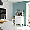 Aparador buffet Kira (L x An x Al: 40 x 72 x 126 cm, Blanco Artik/Roble Canadian, Número de cajones: 1 ud., Número de puertas: 2 ud.) | BAUHAUS
