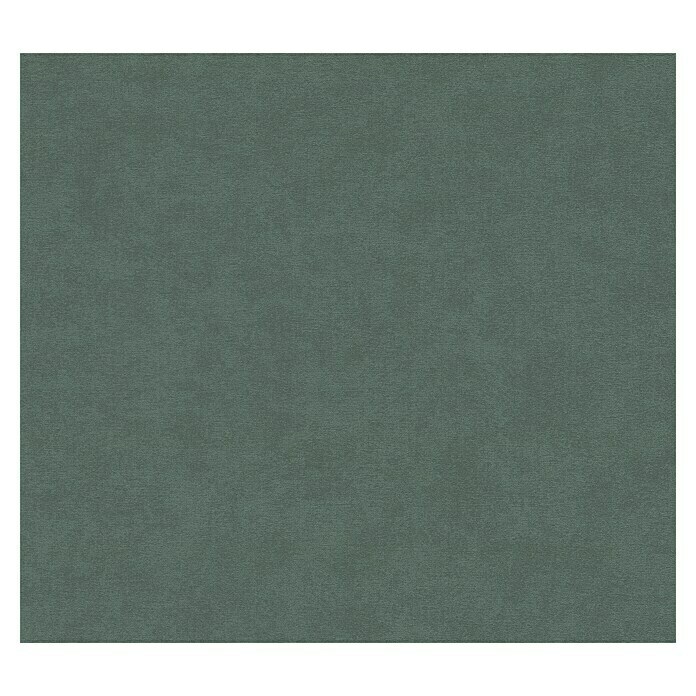A.S. Création Casual Living Vliestapete (Grün, Uni, 10,05 x 0,53 m)