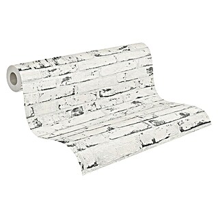 A.S. Création Casual Living Vliestapete New England (Grau, Steinoptik, 10 x 0,53 m)