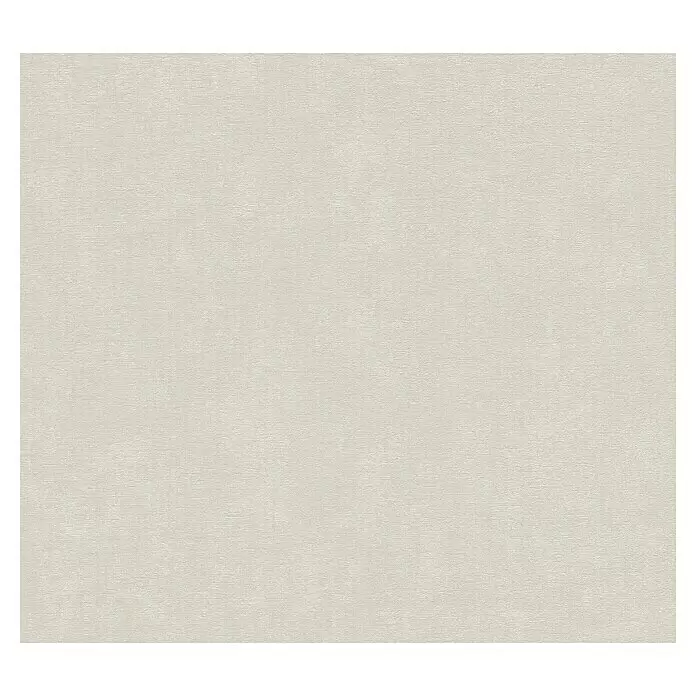 A.S. Création Casual Living Vliestapete - Harmonisches Beige, Uni, 10,05 x 0,53 m - Hellbeiger, leinenartiger strukturierter Untergrund.