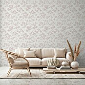 AS Creation Casual Living Vliestapete Blümchen (Weiß/Rosa, Floral, 10,05 x 0,53 m) | BAUHAUS