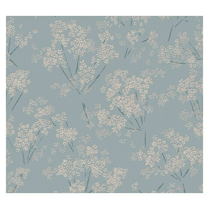 AS Creation Casual Living Vliestapete Blümchen (Blau/Beige/Türkis, Floral, 10,05 x 0,53 m) | BAUHAUS