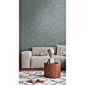 AS Creation Casual Living Vliestapete Blümchen (Blau/Beige/Türkis, Floral, 10,05 x 0,53 m) | BAUHAUS