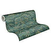 AS Creation Casual Living Vliestapete (Grün/Gold, Floral, 10,05 x 0,53 m) | BAUHAUS