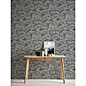 AS Creation Casual Living Vliestapete (Anthrazit/Grau/Silber, Floral, 10,05 x 0,53 m) | BAUHAUS