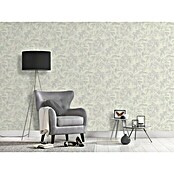 AS Creation Casual Living Vliestapete (Weiß/Silber/Creme, Floral, 10,05 x 0,53 m) | BAUHAUS