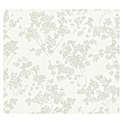 AS Creation Casual Living Vliestapete Blümchen (Weiß/Grün/Grau, Floral, 10,05 x 0,53 m) | BAUHAUS