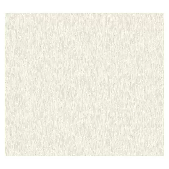 A.S. Création Casual Living Vliestapete - Cremefarben, Uni, 10,05 x 0,53 m - Cremefarbene strukturierte Tapete mit feinen vertikalen Streifen.
