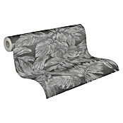 AS Creation Casual Living Vliestapete (Anthrazit/Grau/Silber, Floral, 10,05 x 0,53 m) | BAUHAUS