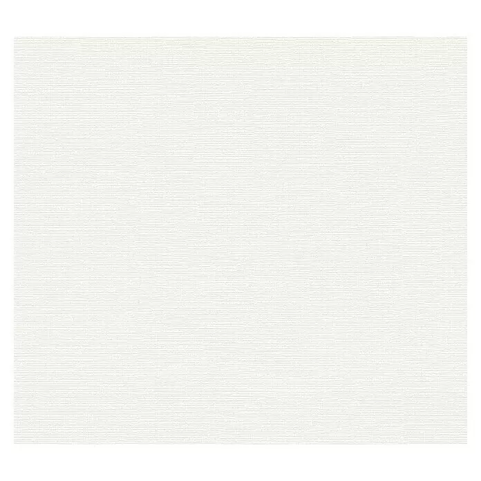 A.S. Création Casual Living Vliestapete - Strukturweiß, Uni, 10,05 x 0,53 m - Feine, strukturierte weiße Papier- oder Stoffoberfläche.