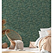 AS Creation Casual Living Vliestapete (Grün/Gold, Floral, 10,05 x 0,53 m) | BAUHAUS