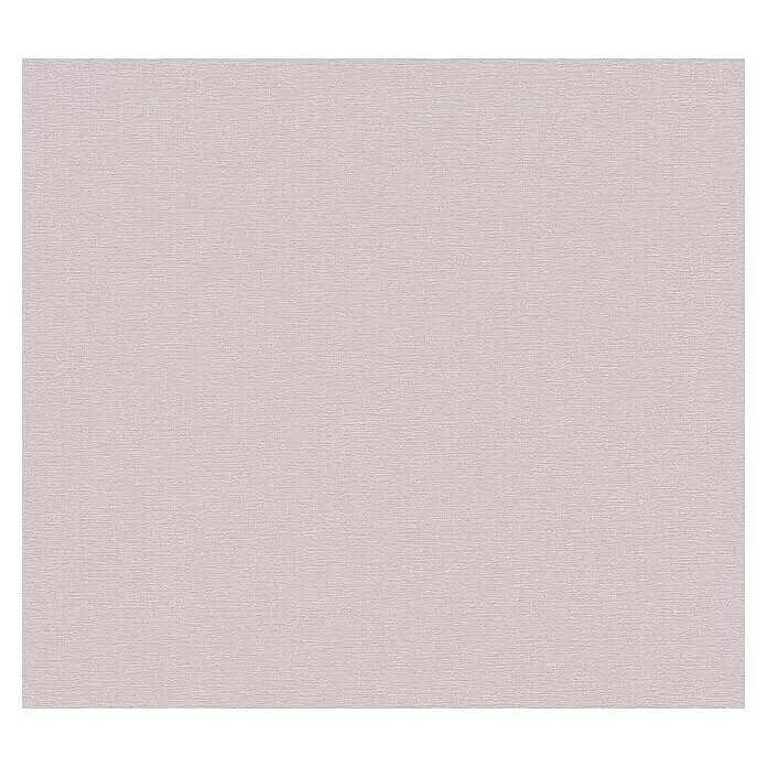 A.S. Création Casual Living Vliestapete Textilstruktur - Altrosa, Uni, 10,05 x 0,53 m - Helles lavendelfarbenes strukturiertes Papier mit feinem Webmuster.
