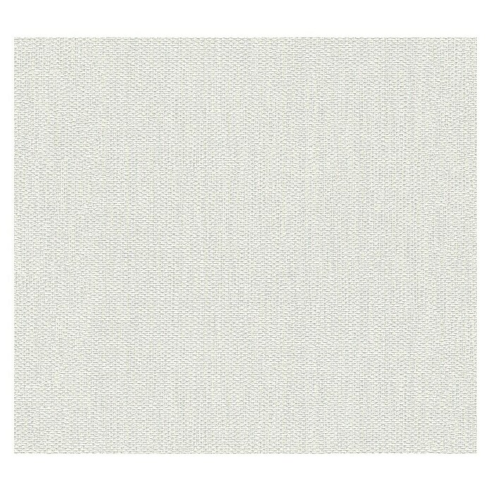 A.S. Création Casual Living Vliestapete Textiluni (Silberweiß, Uni, 10,05 x 0,53 m) | BAUHAUS