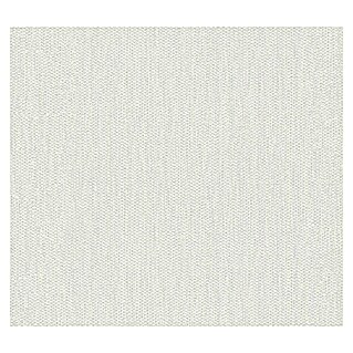 A.S. Création Casual Living Vliestapete Textiluni (Silberweiß, Uni, 10,05 x 0,53 m)