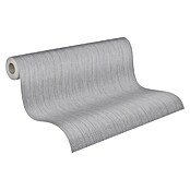 A.S. Création Casual Living Vliestapete Textiluni (Grau/Silber, Uni, 10,05 x 0,53 m) | BAUHAUS