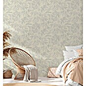 AS Creation Casual Living Vliestapete (Weiß/Silber/Creme, Floral, 10,05 x 0,53 m) | BAUHAUS