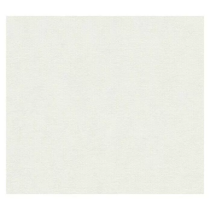 A.S. Création Casual Living Vliestapete - Freundliches Weiß, Uni, 10,05 x 0,53 m - Gebrochen weiße strukturierte Oberfläche mit einem subtilen, unregelmäßigen Muster.