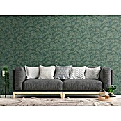 AS Creation Casual Living Vliestapete (Grün/Gold, Floral, 10,05 x 0,53 m) | BAUHAUS