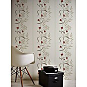 AS Creation Casual Living Vliestapete (Creme/Rot/Beige, Floral, 10,05 x 0,53 m) | BAUHAUS