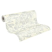 AS Creation Casual Living Vliestapete (Weiß/Silber/Creme, Floral, 10,05 x 0,53 m) | BAUHAUS