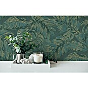 AS Creation Casual Living Vliestapete (Grün/Gold, Floral, 10,05 x 0,53 m) | BAUHAUS