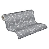 AS Creation Casual Living Vliestapete (Silbergrau, Floral, 10,05 x 0,53 m) | BAUHAUS