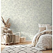 AS Creation Casual Living Vliestapete (Weiß/Silber/Creme, Floral, 10,05 x 0,53 m) | BAUHAUS