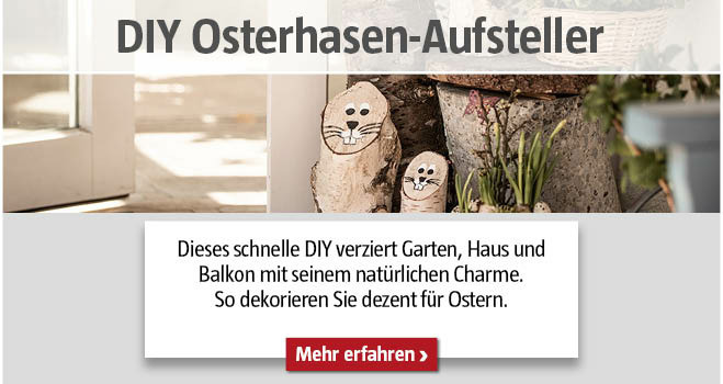 DIY Osterhasen-Aufsteller