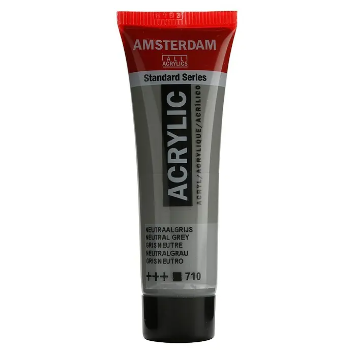 Talens Amsterdam Pintura acrílica Standard - Gris neutro, 20 ml, Tubo - Tubo de pintura acrílica Amsterdam Standard Series en Gris Neutro, ideal para artistas y aficionados que buscan color de alta calidad.