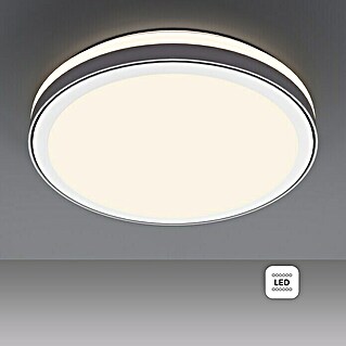 Tween Light LED-Deckenleuchte rund Rimini (24 W, Ø x H: 40 x 8 cm, Weiß/Grau, Warmweiß)