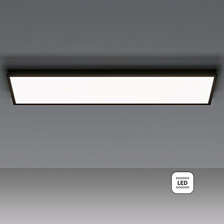 Tween Light LED-Panel Schwarz (33 W, L x B x H: 120 x 30 x 5 cm, Schwarz, Neutralweiß)