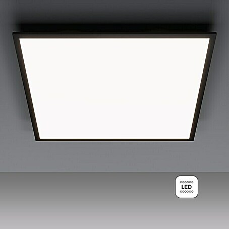 Tween Light LED-Panel Schwarz (33 W, L x B x H: 59,5 x 59,5 x 5 cm, Schwarz, Neutralweiß)