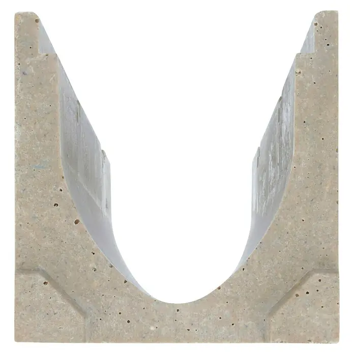 ACO Galaline Rinnenkörper - 100 x 13,5 x 13,8 cm, Polymerbeton - Betonentwässerungsrinne für den Außenbereich. Robuste und zuverlässige Entwässerungslösung, hergestellt aus hochwertigem Beton für eine lange Lebensdauer.