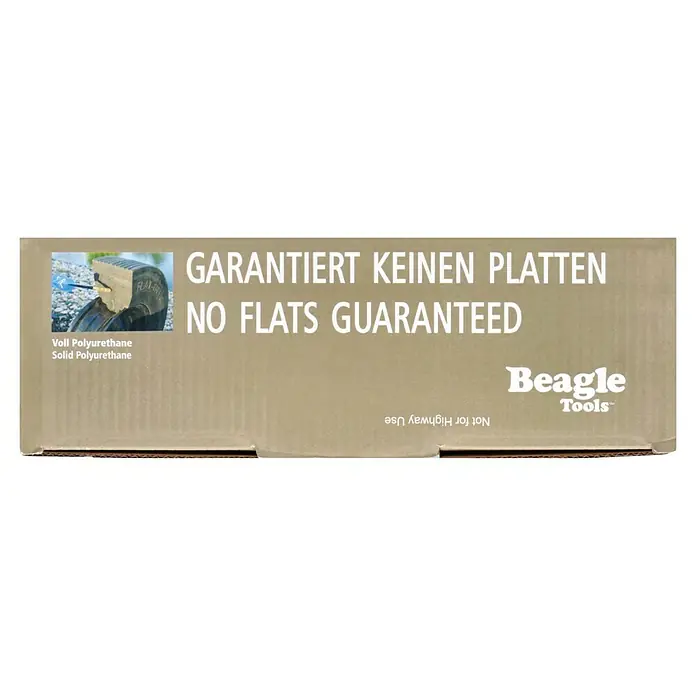 BAUHAUS Sackkarren-Ersatzrad Beagle - 25,4 cm - Ein Vollpolyurethan Reifen, der garantiert keine Reifenpanne hat, von Beagle Tools. Perfekt für den Einsatz in anspruchsvollen Umgebungen.