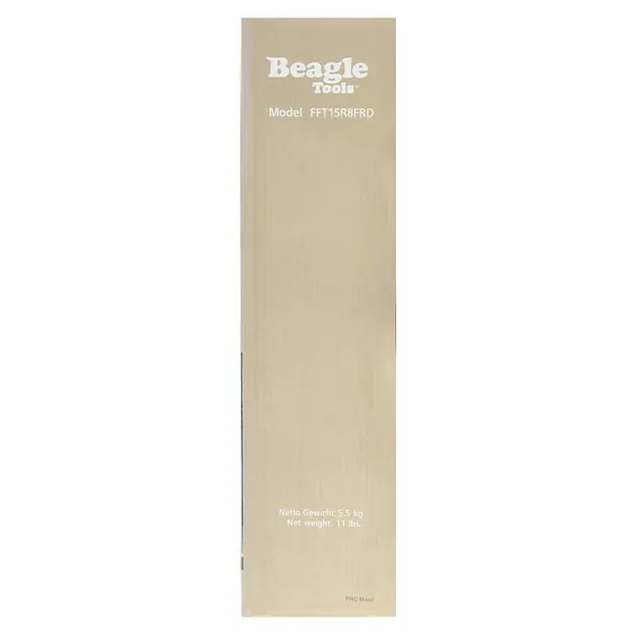 BAUHAUS Schubkarren-Ersatzrad - Durchmesser: 15 ", Schlauchlos - Karton für Beagle Tools Modell FFT15R8FRD, Nettogewicht 5,5 kg (11 lbs), hergestellt in der VR China.