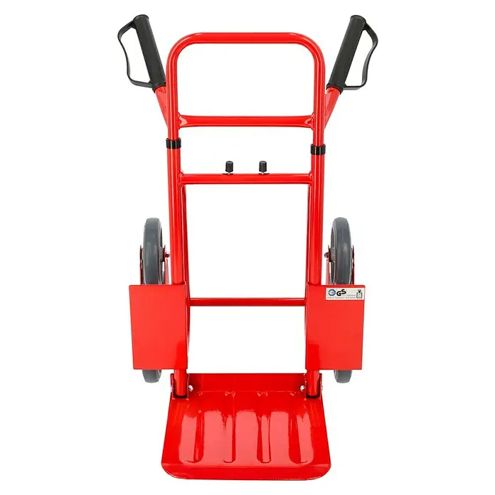 BAUHAUS Treppen-Sackkarre - Stahl, Traglast: 120 kg - Rote Sackkarre mit stabilen Griffen und einer robusten Plattform für den einfachen Transport von Lasten. Ideal für Lager und Umzüge.