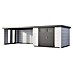 Telluria Metallgerätehaus Classico 3030 mit Lounge XL links inkl. 2 Fenster 
