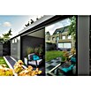 Telluria Schiebewand (445 x 240 cm, Glas, Passend für: Telluria Gerätehaus Singolo 4836) | BAUHAUS