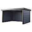 Telluria Pavillon Singolo 4836 (Außenmaß inkl. Dachüberstand (B x T): 508 x 388 cm, Stahl, Lichtgrau/Anthrazit, Ohne Set) | BAUHAUS
