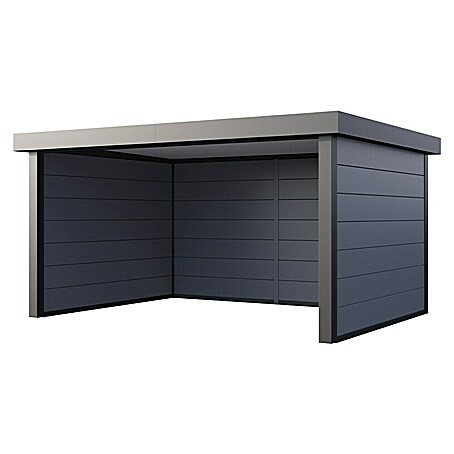 Telluria Pavillon Singolo 4836 (Außenmaß inkl. Dachüberstand (B x T): 508 x 388 cm, Stahl, Lichtgrau/Anthrazit, Ohne Set)