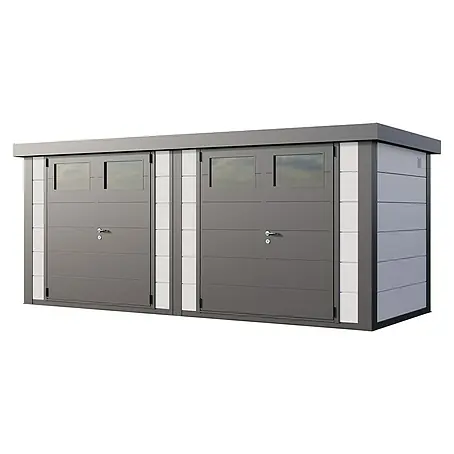 Telluria  Metallgerätehaus Duo 2721 inkl. Elektro-Set