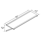 Palram Yukon Balda (34 x 104 cm, 1 ud., Específico para: Caseta de herramientas Palram Yukon)