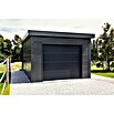 Telluria Garage Classico 3654G (Außenmaß inkl. Dachüberstand (B x T): 388 x 568 cm, Stahl, Lichtgrau/Anthrazit, Ohne Set) | BAUHAUS